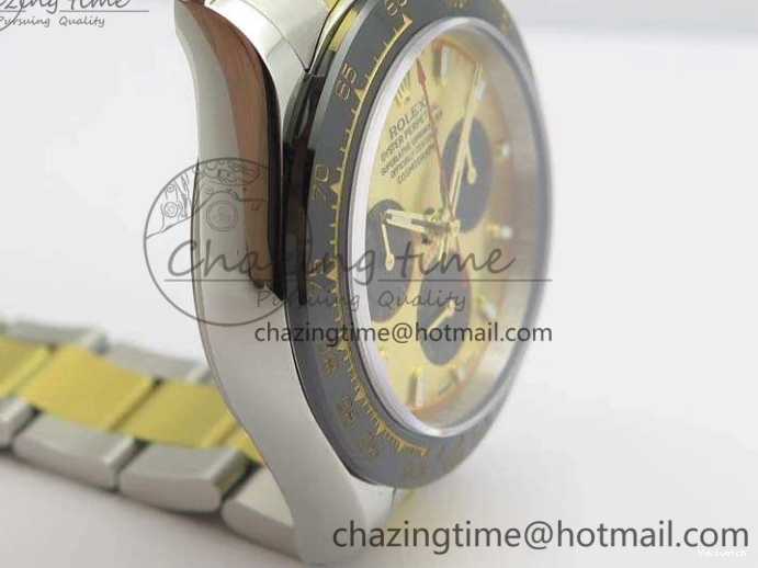 Best On Gold JH Ceramic Bracelet A7750 Dial SS YG SS Daytona Bezel YG Edition 0830